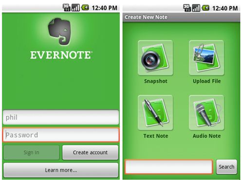 Imagem do Evernote